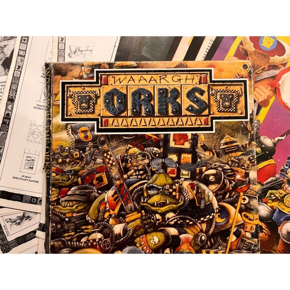 WAAARGH THE ORKS! Original 1990 Edition (not reprint) Games Workshop, 98 pages - Picture 2 of 16
